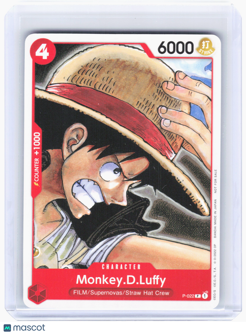 2022 One Piece TCG—Monkey.D.Luffy #P-022 One Piece Demo Deck Cards—Promo Nonfoil