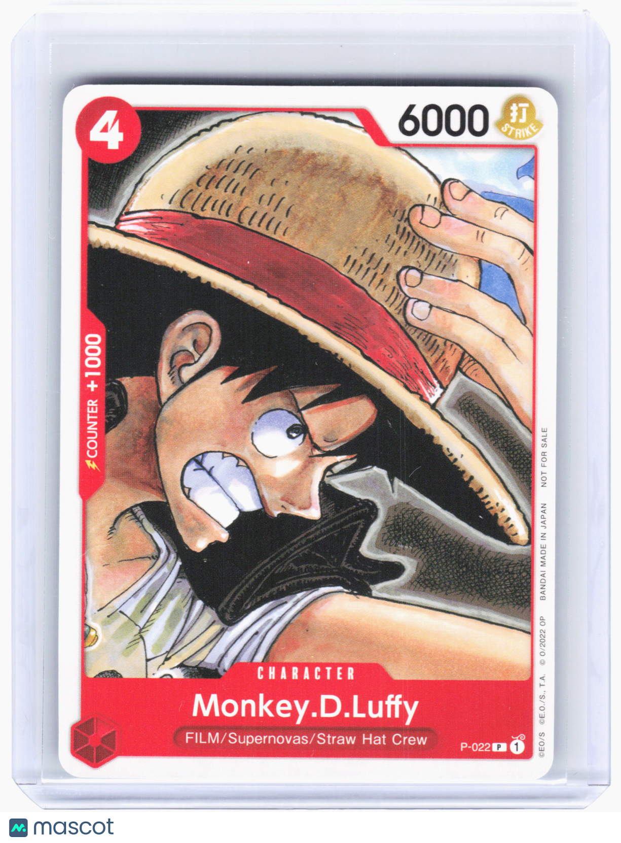 2022 One Piece TCG—Monkey.D.Luffy #P-022 One Piece Demo Deck Cards—Promo Nonfoil