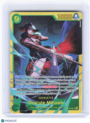 2026 One Piece TCG—Dracule Mihawk #OP14-119 The Azure Sea's Seven—SEC Foil