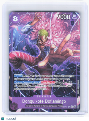 2025 One Piece TCG—Donquixote Doflamingo #71 OP10 Royal Blood—SR Foil (Parallel)