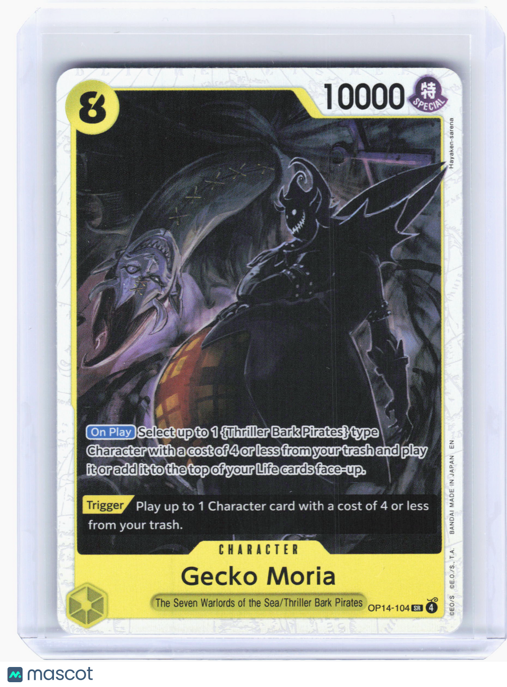 2026 One Piece TCG—Gecko Moria #OP14-104 The Azure Sea's Seven—Super Rare Foil