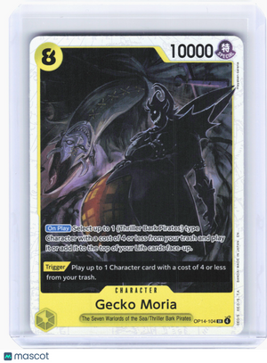 2026 One Piece TCG—Gecko Moria #OP14-104 The Azure Sea's Seven—Super Rare Foil