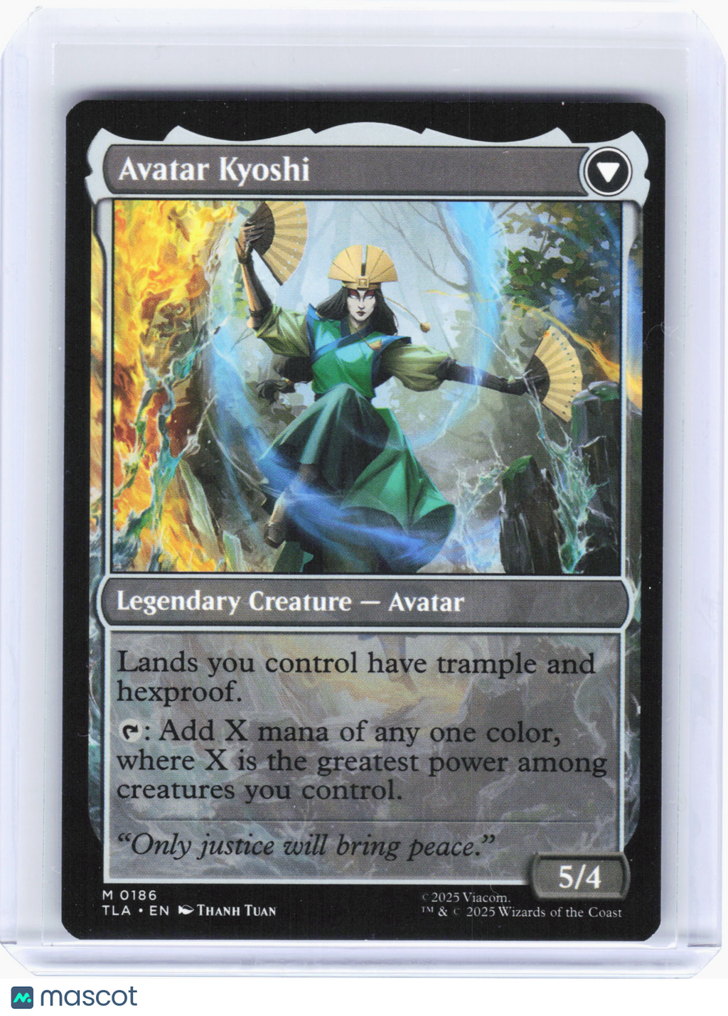 2025 Magic: TG—Avatar Kyoshi // The Legend of Kyoshi #186 ATLA—Mythic Nonfoil