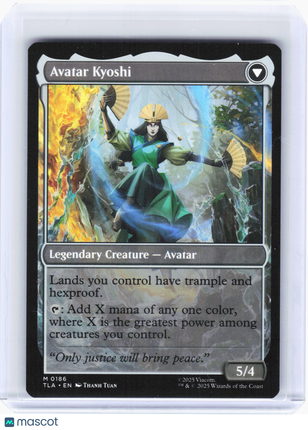 2025 Magic: TG—Avatar Kyoshi // The Legend of Kyoshi #186 ATLA—Mythic Nonfoil