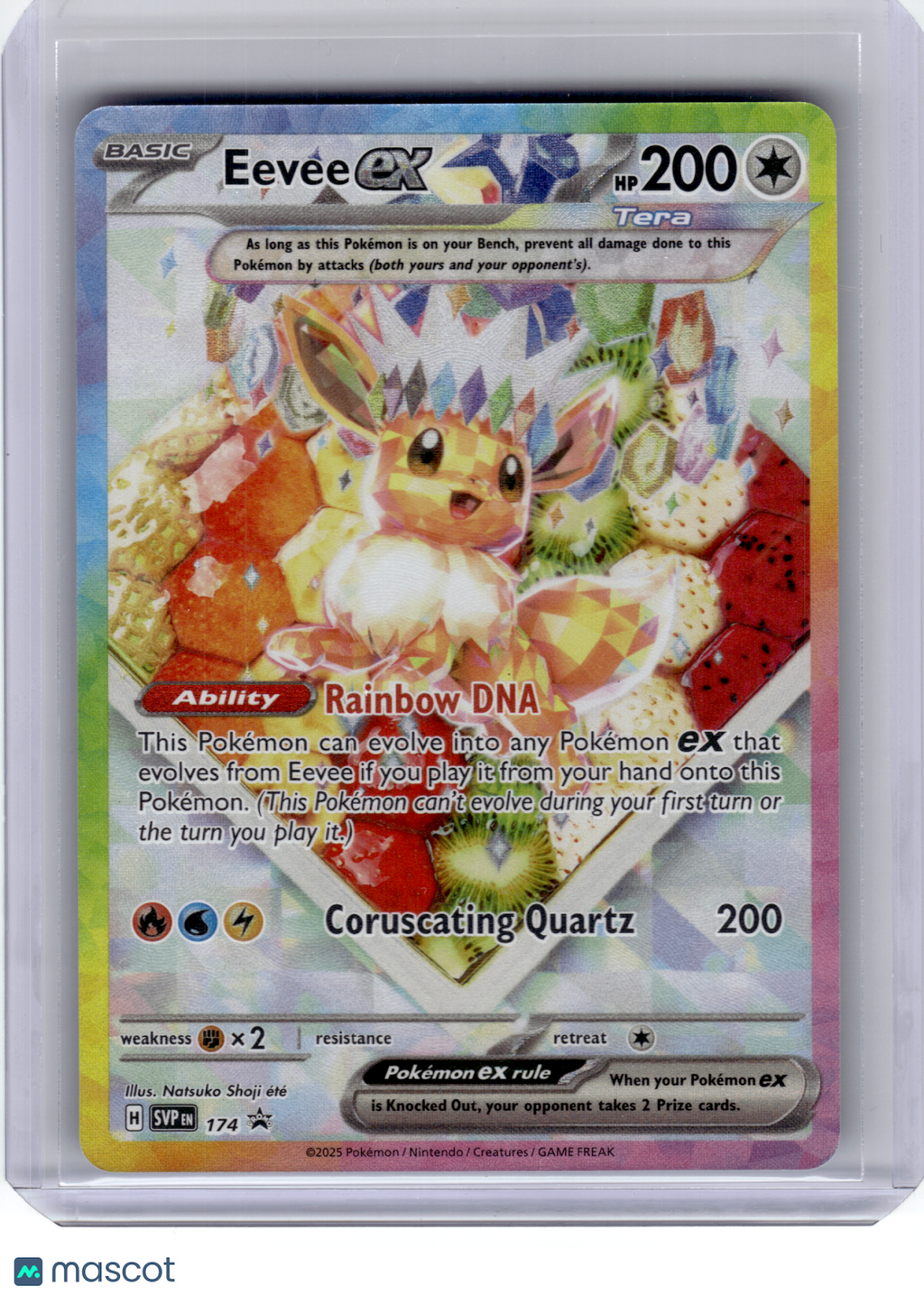 2025 Pokemon—Eevee ex #174 Scarlet & Violet—Black Star Promo Holo