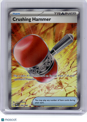 2026 Pokemon—Crushing Hammer #105 Pitch Black—Ultra Rare Holo