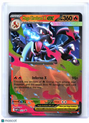 2026 Pokemon—Mega Charizard X ex #029 Mega Evolution Promo—Black Star Promo Holo