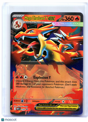 2025 Pokemon—Mega Charizard Y ex #030 Mega Evolution Promo—Black Star Promo Holo