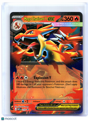 2025 Pokemon—Mega Charizard Y ex #030 Mega Evolution Promo—Black Star Promo Holo