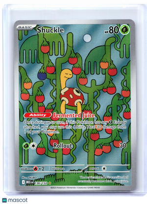2025 Pokemon—Shuckle #136/132 Mega Evolution Base Set—Illustration Rare Holo