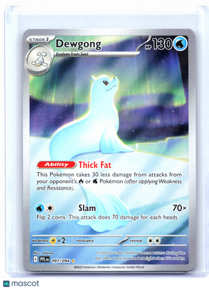 2025 Pokemon—Dewgong #097/094 Phantasmal Flames—Illustration Rare Holo