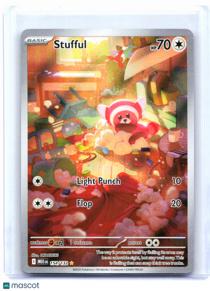 2025 Pokemon—Stufful #154/132 Mega Evolution Base Set—Illustration Rare Holo