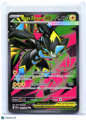 2026 Pokemon—Mega Zeraora ex #098/084 Pitch Black—Illustration Rare Holo
