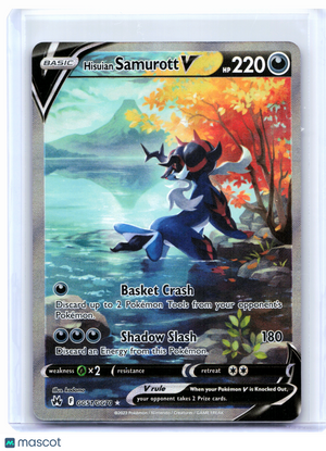 2023 Pokemon—Hisuian Samurott V #GG51/GG70 Crown Zenith: Galarian Gallery—UR