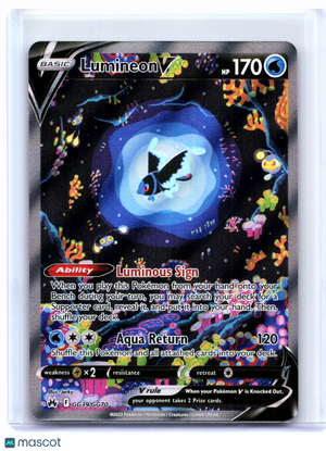 2023 Pokemon—Lumineon V #GG39/GG70 Crown Zenith: Galarian Gallery—Ultra Rare