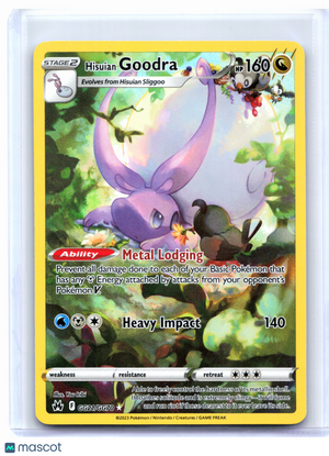 2023 Pokemon—Hisuian Goodra #GG21/GG70 Crown Zenith: Galarian Gallery—Ultra Rare
