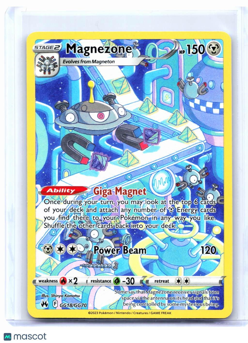 2023 Pokemon—Magnezone #GG18/GG70 Crown Zenith: Galarian Gallery—Ultra Rare [LP]