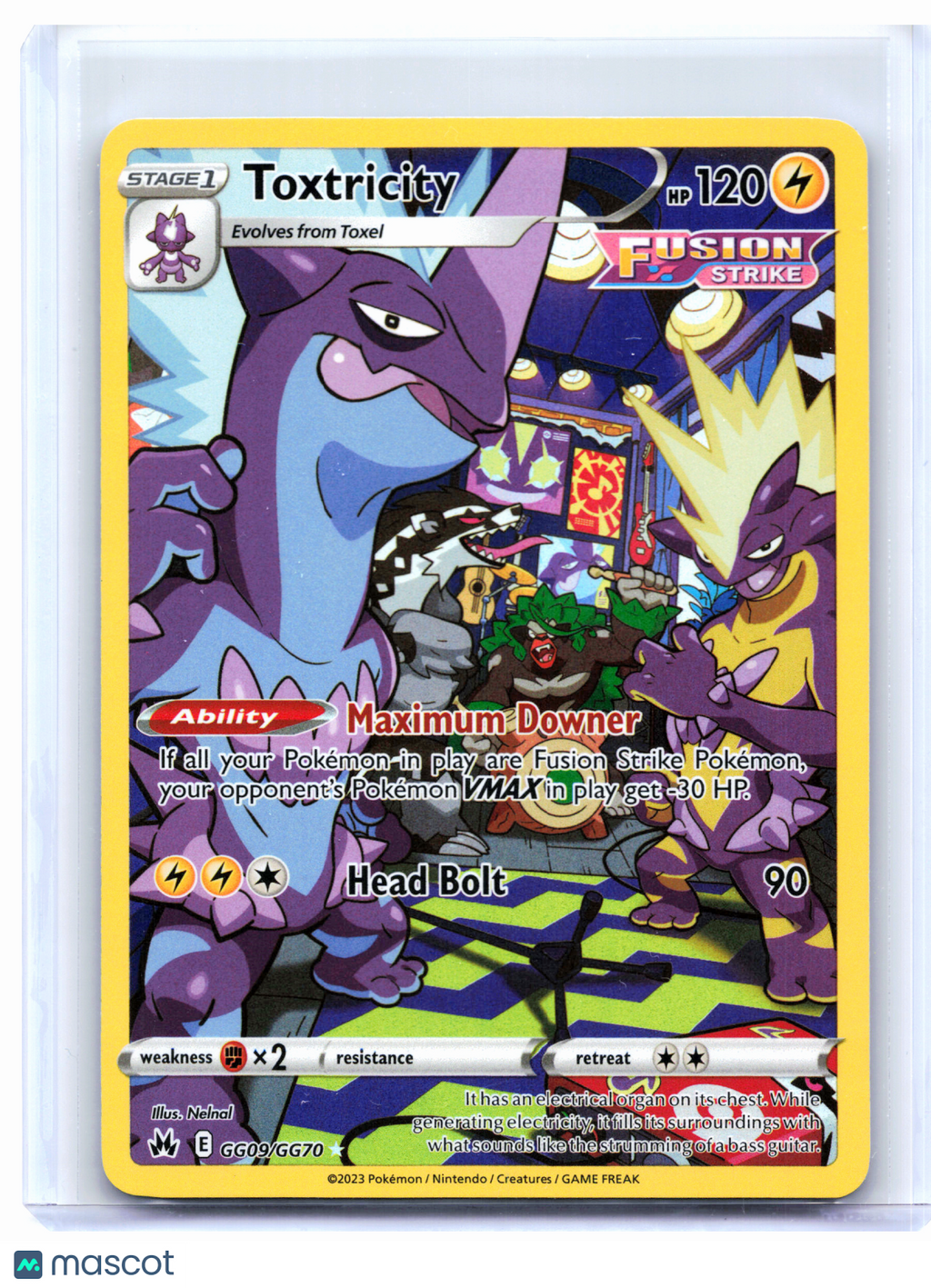 2023 Pokemon—Toxtricity #GG09/GG70 Crown Zenith: Galarian Gallery—UR [LP]