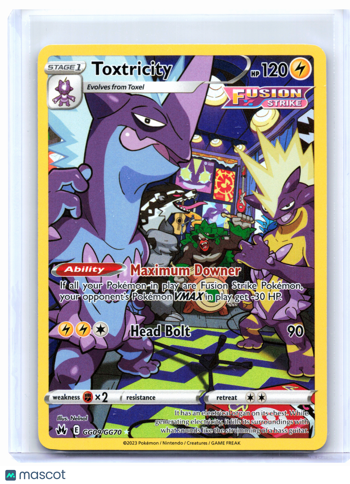 2023 Pokemon—Toxtricity #GG09/GG70 Crown Zenith: Galarian Gallery—UR [LP]