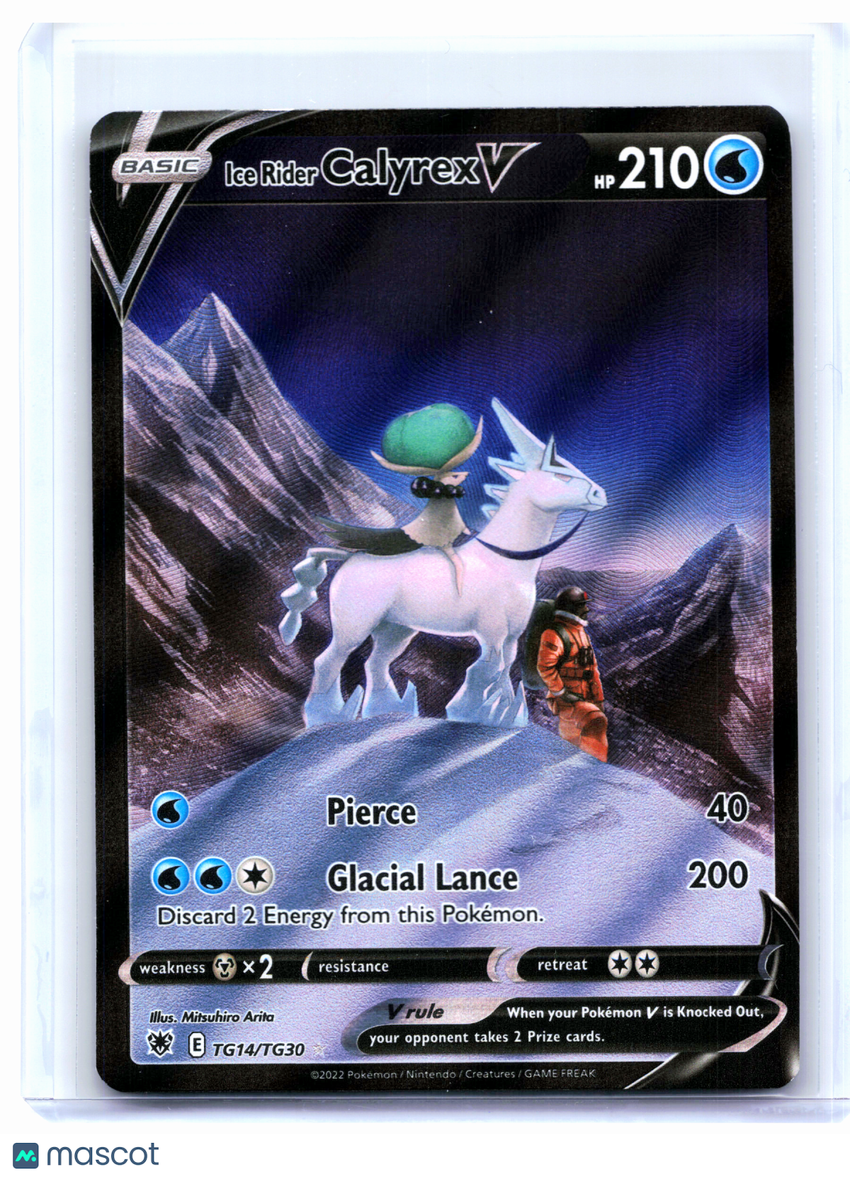 2022 Pokemon—Ice Rider Calyrex V #TG14 Astral Radiance Trainer Gallery—UR [LP]