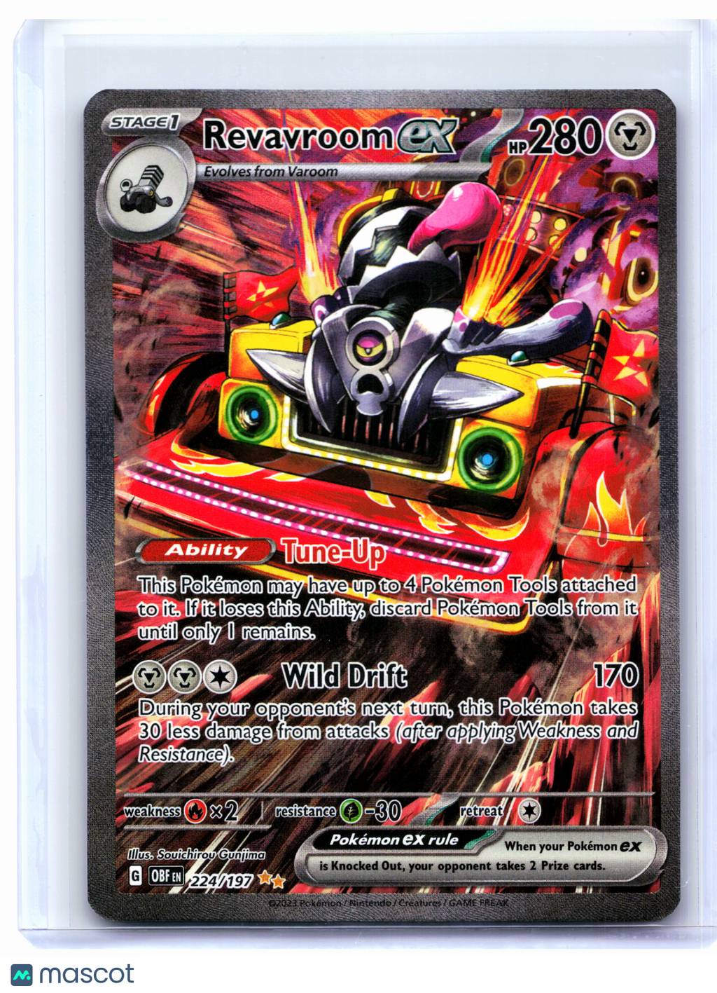 2023 Pokemon—Revavroom ex #224/197 Obsidian Flames—SIR Holo [Lightly Played]