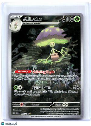 2024 Pokemon—Shiinotic #194/191 Surging Sparks—Illustration Rare Holo [LP]