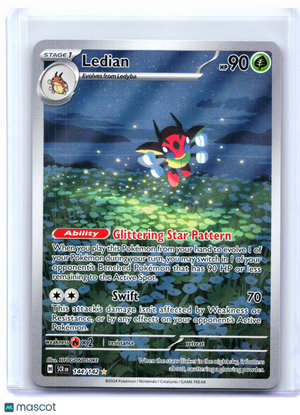2024 Pokemon—Ledian #144/142 Stellar Crown—Illustration Rare Holo [MP]