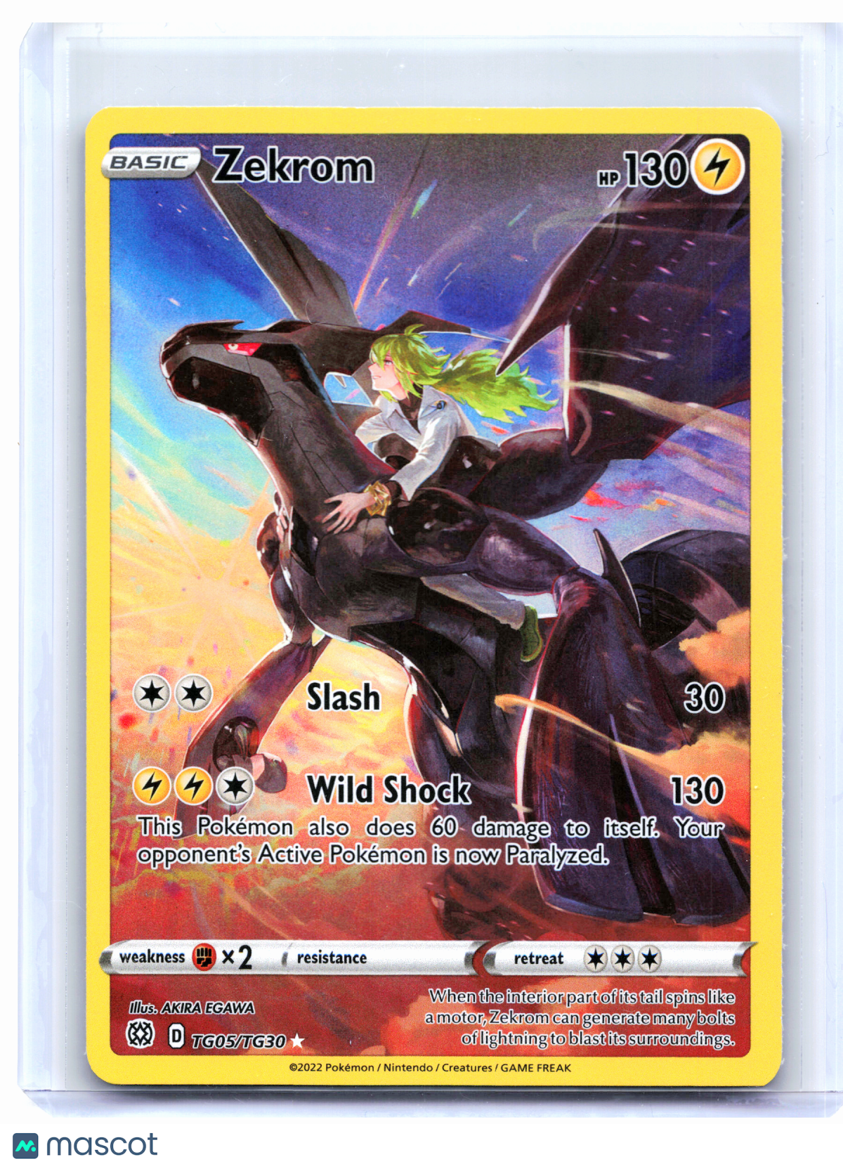 2022 Pokemon—Zekrom #TG05/TG30 Brilliant Stars Trainer Gallery—Ultra Rare [MP]