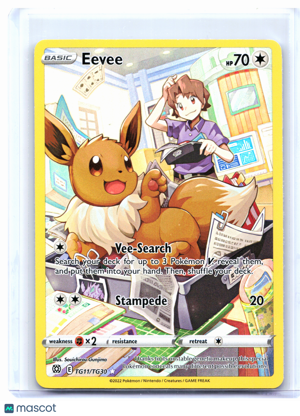 2022 Pokemon—Eevee #TG11/TG30 Astral Radiance Trainer Gallery—Ultra Rare [HP]