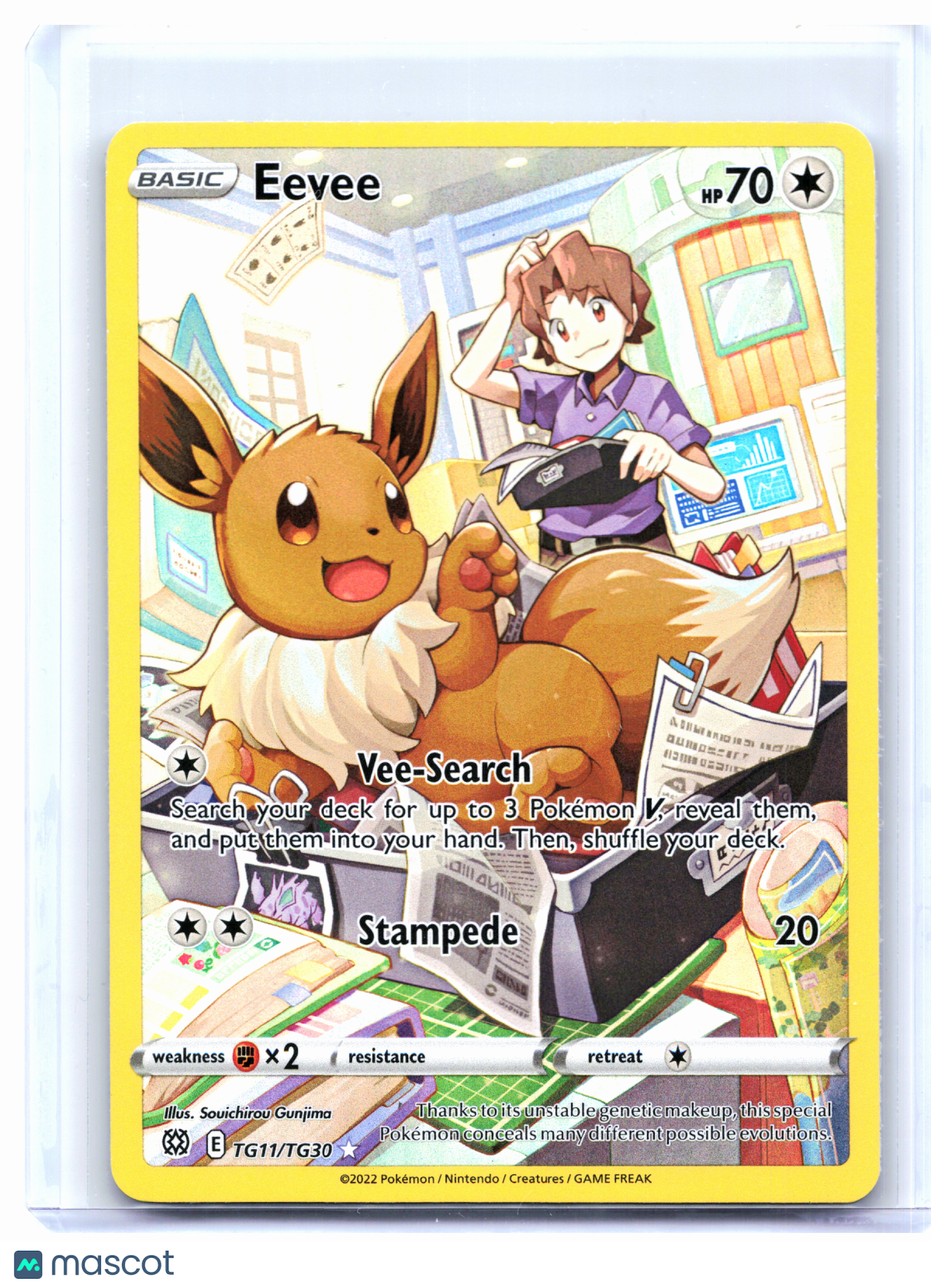 2022 Pokemon—Eevee #TG11/TG30 Astral Radiance Trainer Gallery—Ultra Rare [HP]