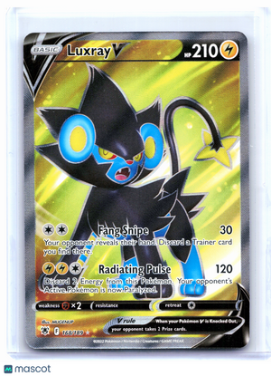 2022 Pokemon—Luxray V #168/189 Astral Radiance—Ultra Rare Holo