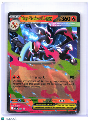 2026 Pokemon—Mega Charizard X ex #029 Mega Evolution Promo—Black Star Promo Holo