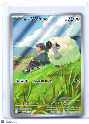 2025 Pokemon—Hop's Wooloo #170/159 Journey Together—Illustration Rare Holo