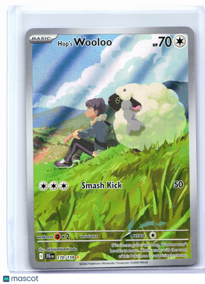 2025 Pokemon—Hop's Wooloo #170/159 Journey Together—Illustration Rare Holo