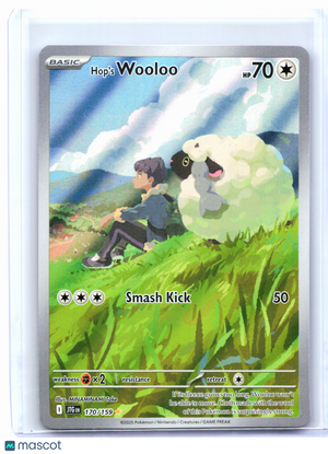2025 Pokemon—Hop's Wooloo #170/159 Journey Together—Illustration Rare Holo