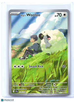 2025 Pokemon—Hop's Wooloo #170/159 Journey Together—Illustration Rare Holo