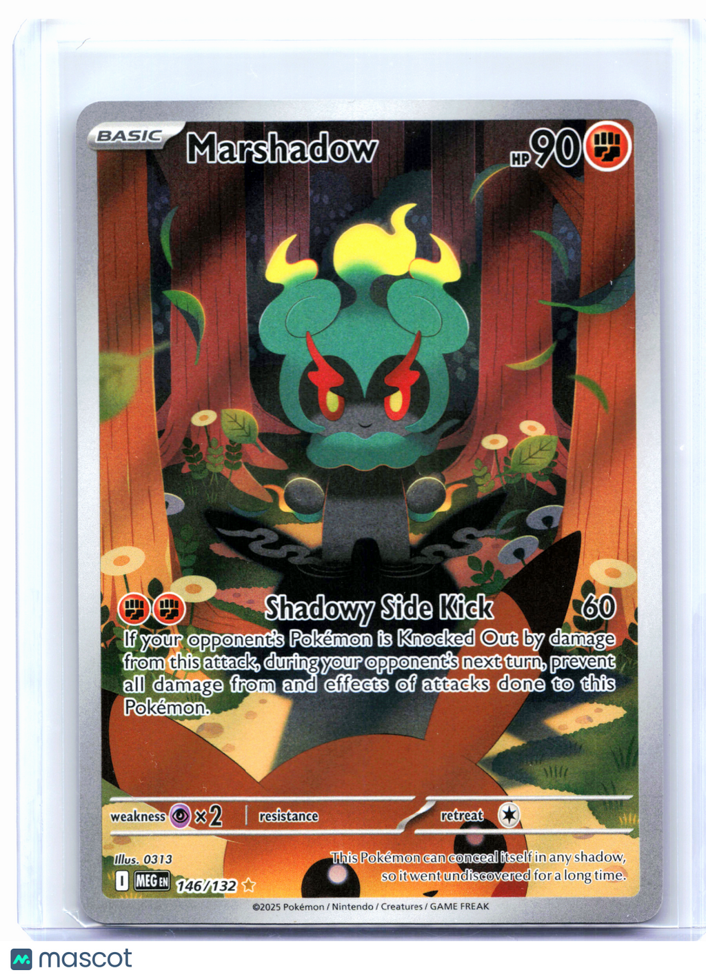 2025 Pokemon—Marshadow #146/132 Mega Evolution Base Set—Illustration Rare [LP]