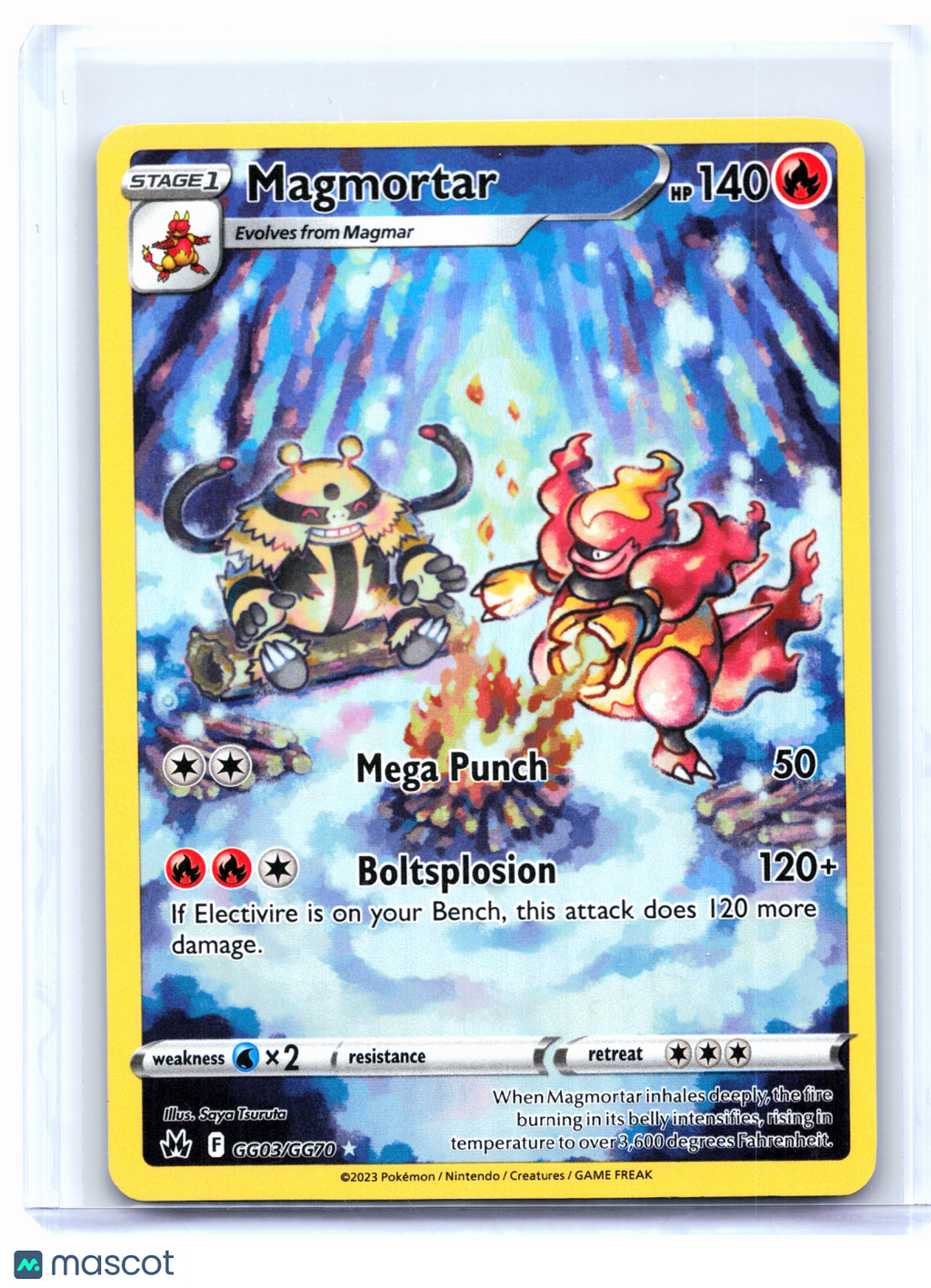 2023 Pokemon—Magmortar #GG03/GG70 Crown Zenith: Galarian Gallery—Ultra Rare [MP]