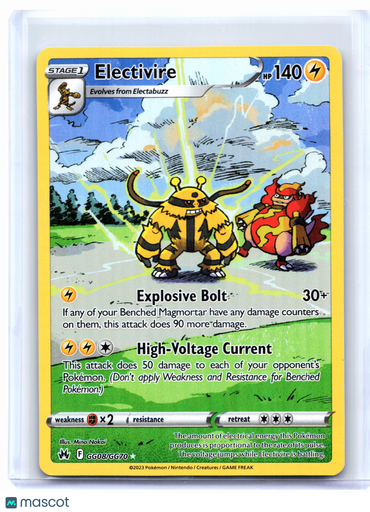 2023 Pokemon—Electivire #GG08/GG70 Crown Zenith: Galarian Gallery—UR [HP]