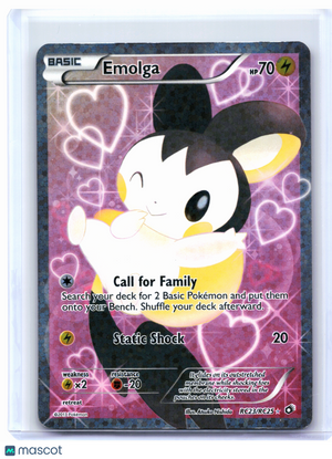 2013 Pokemon—Emolga (Full Art) #RC23/RC25 LTR—Ultra Rare Holo [Heavily Played]