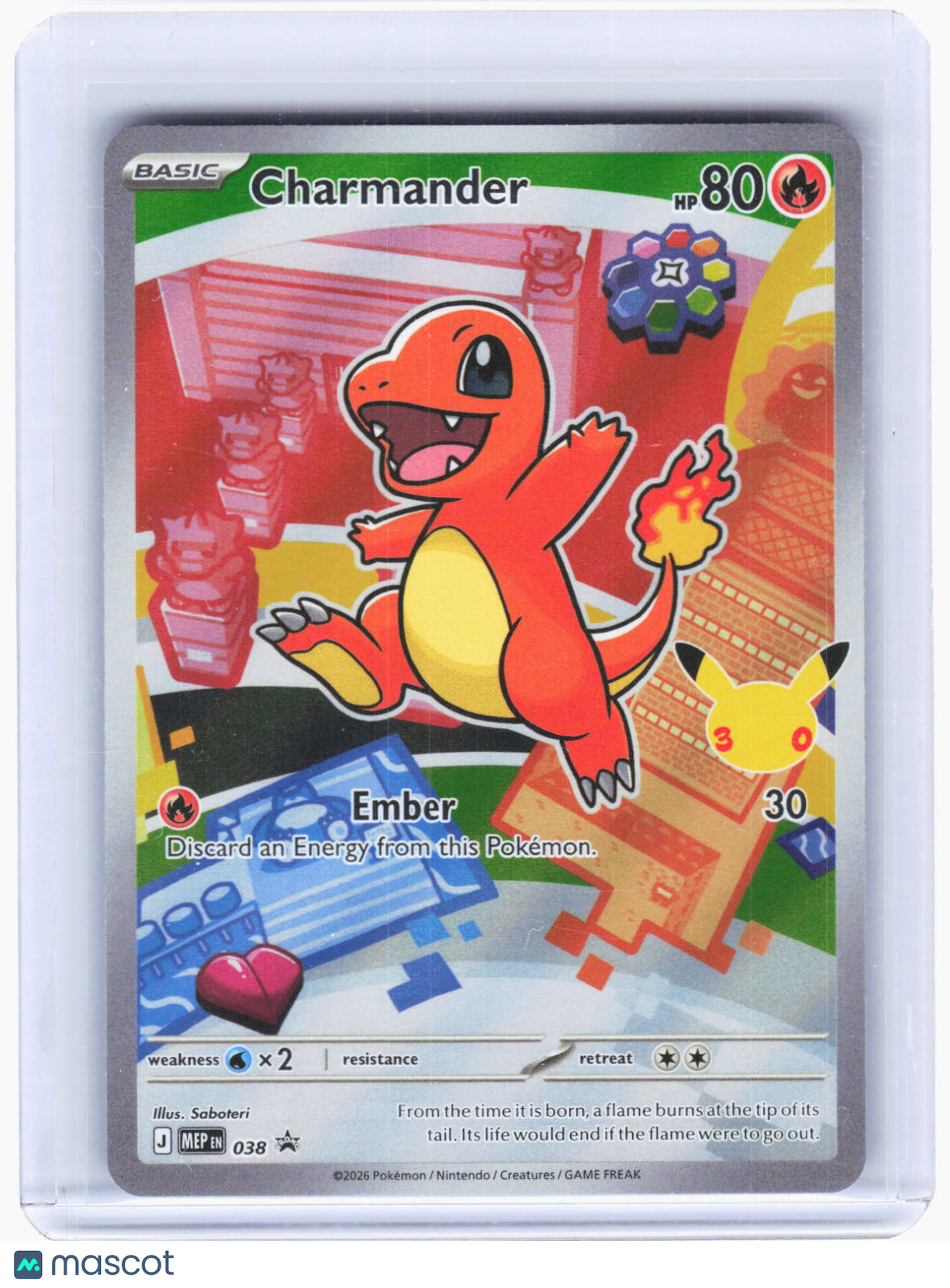 2026 Pokemon—Charmander #MEP EN 038 Mega Evolution Promo Cards—BSP Foil