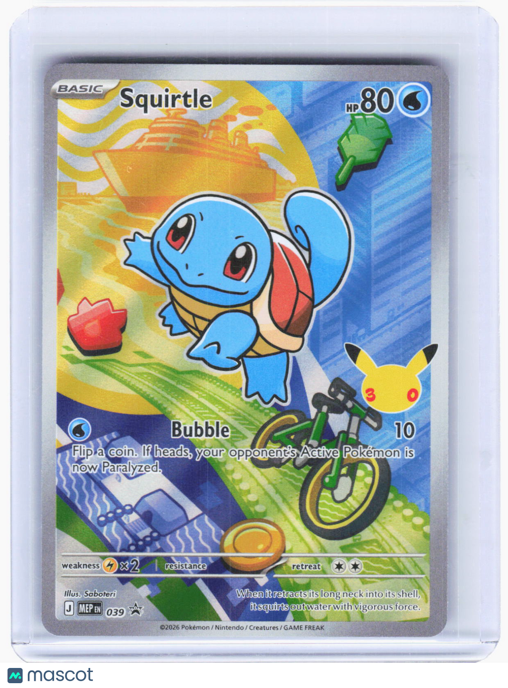 2026 Pokemon—Squirtle #MEP EN 039 Mega Evolution Promo Cards—BSP Foil