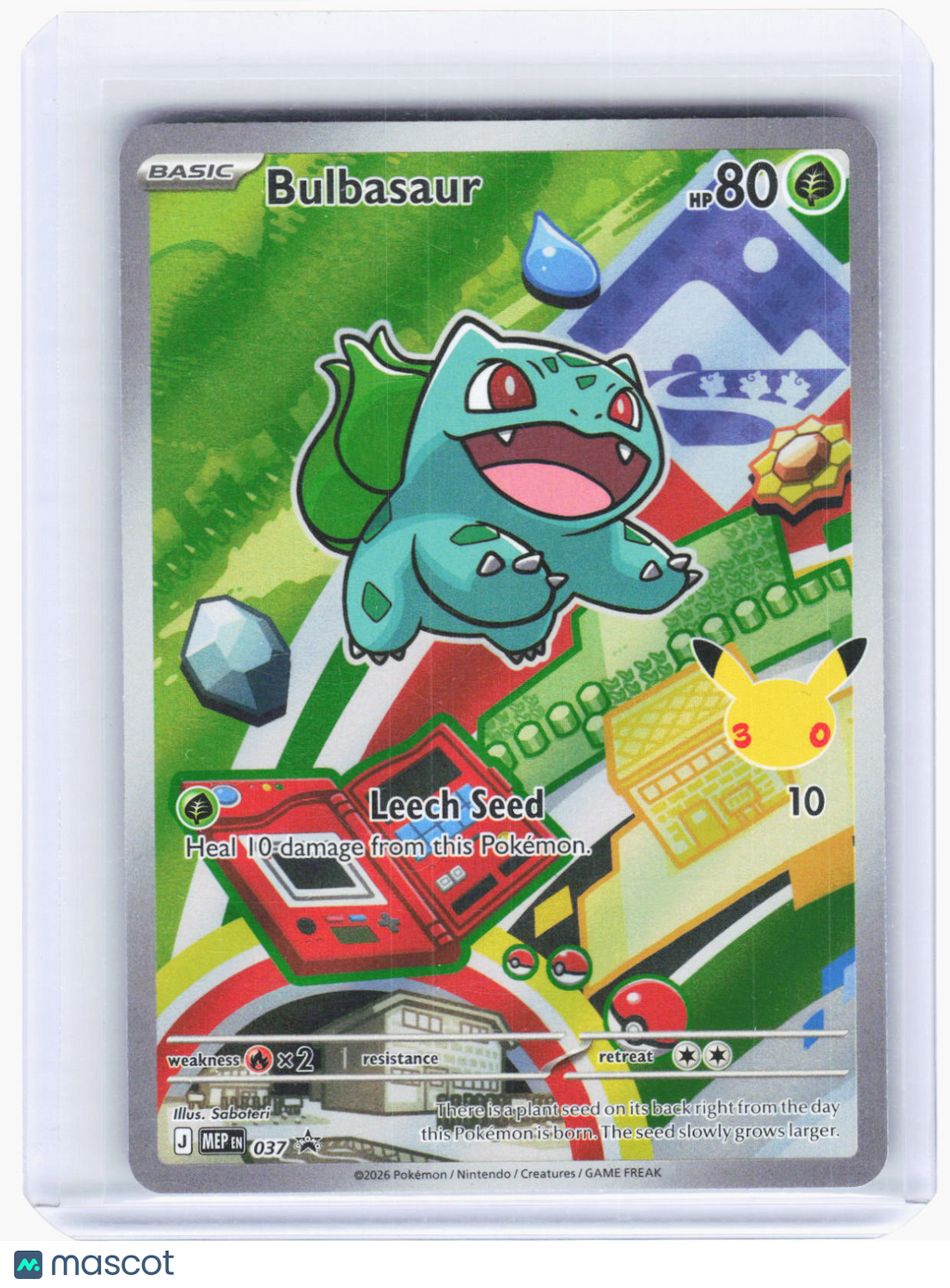 2026 Pokemon—Bulbasaur #037 Mega Evolution Promo Cards—Black Star Promo Foil