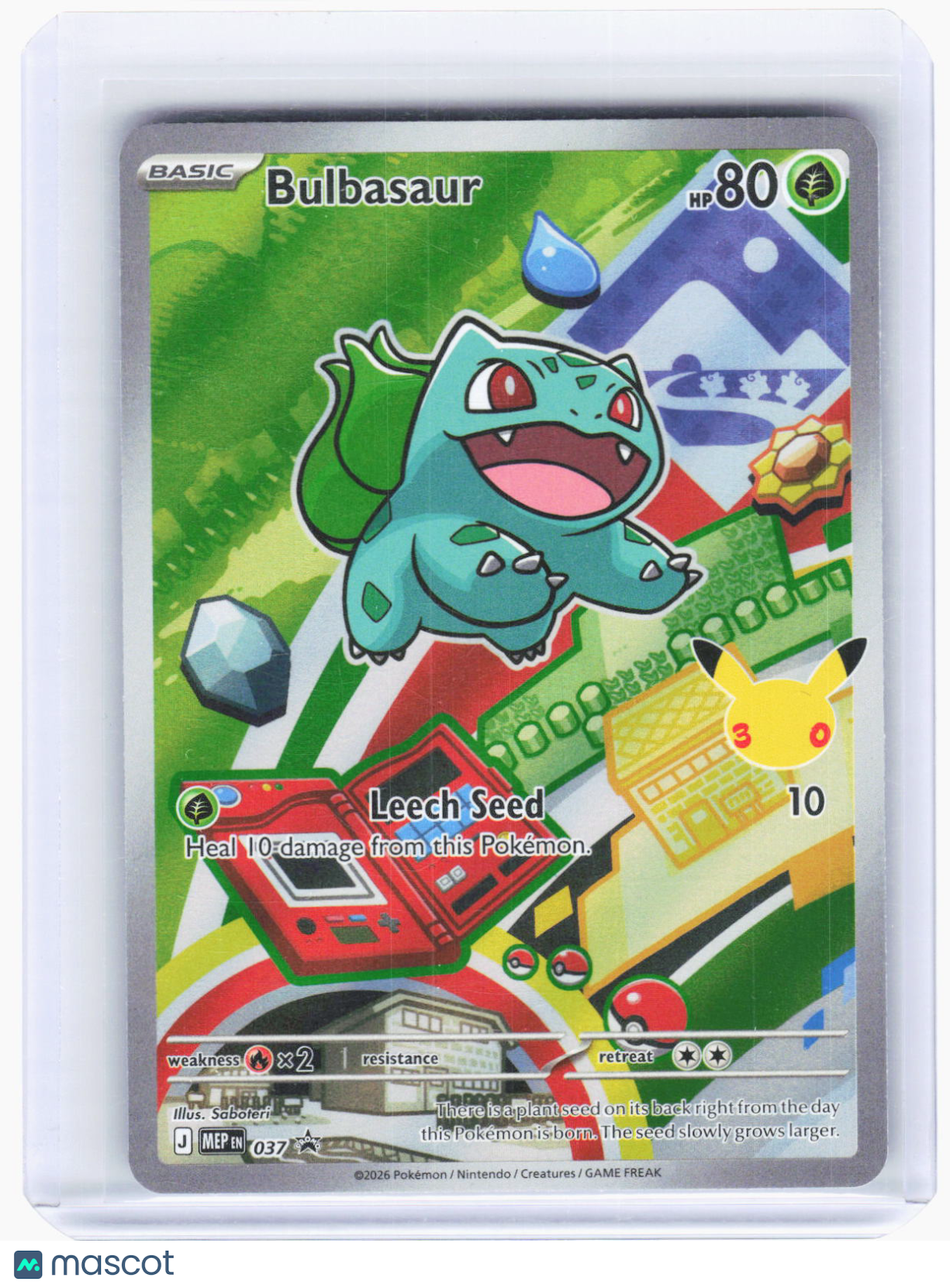 2026 Pokemon—Bulbasaur #037 Mega Evolution Promo Cards—Black Star Promo Foil