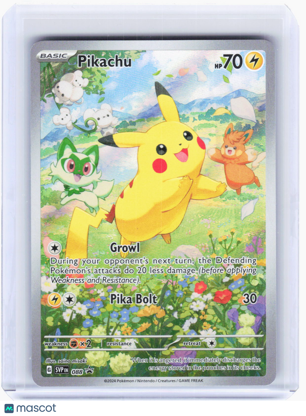 2024 Pokemon—Pikachu #SVP EN 088 Scarlet & Violet Promo Cards—BSP Foil