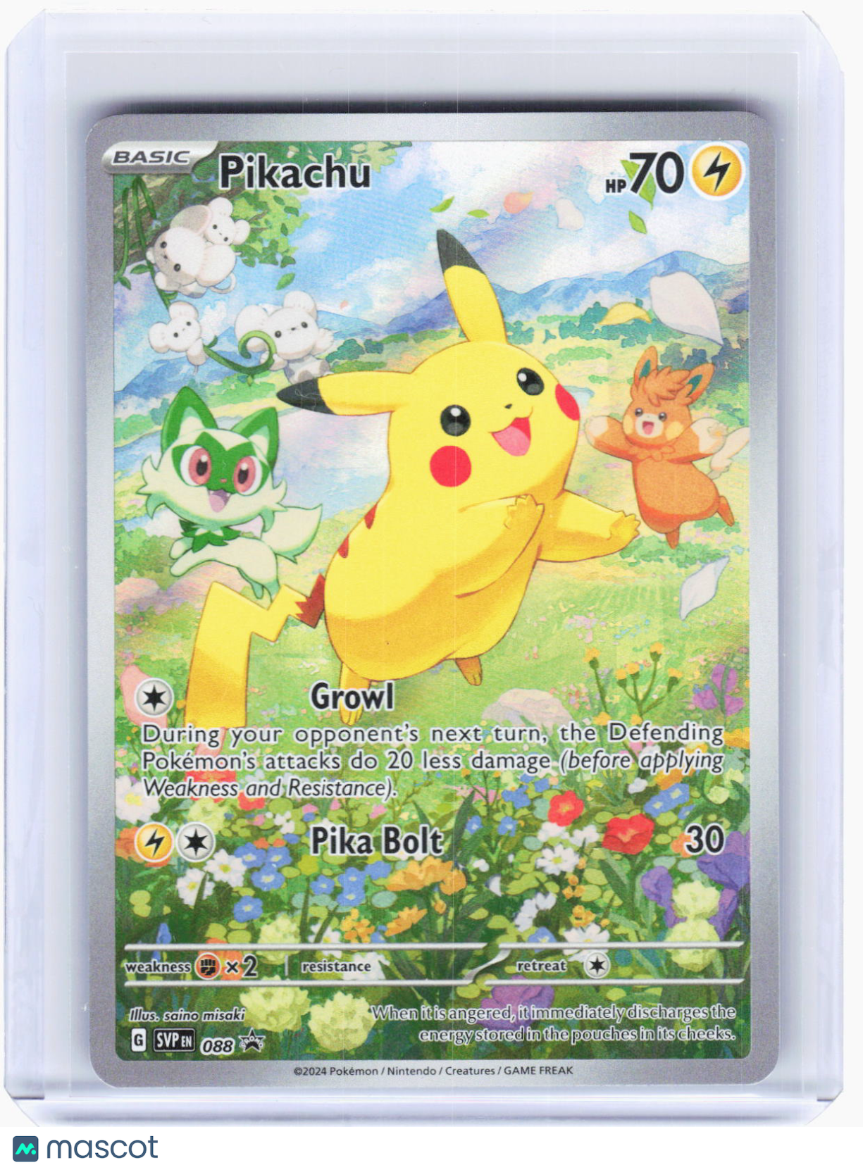 2024 Pokemon—Pikachu #SVP EN 088 Scarlet & Violet Promo Cards—BSP Foil
