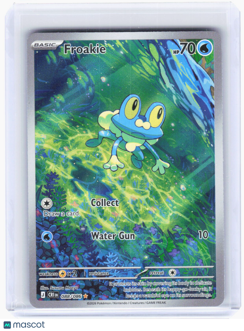 2026 Pokemon—Froakie #88/86 Chaos Rising—Illustration Rare Foil