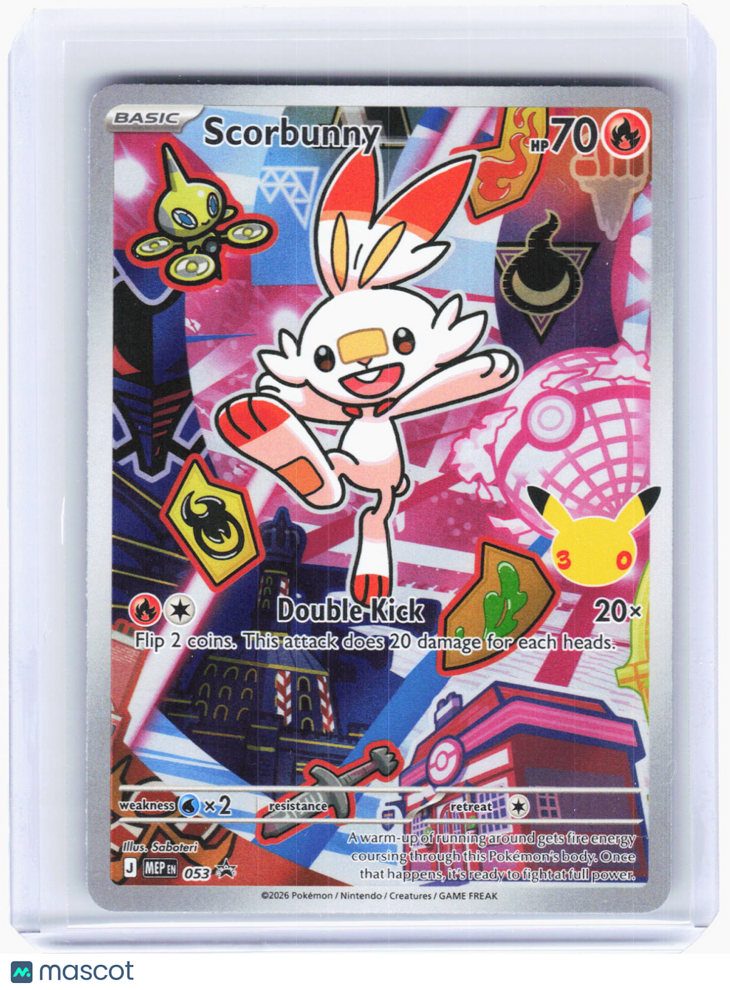 2026 Pokemon—Scorbunny #MEP EN 053 Mega Evolution Promo Cards—BSP Foil