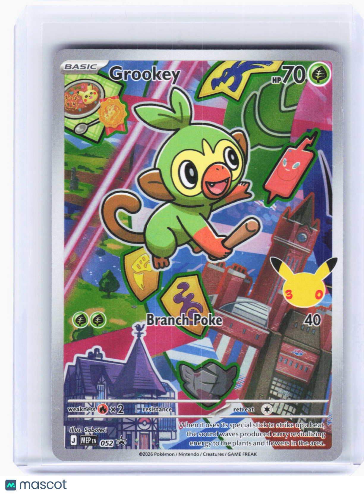 2026 Pokemon—Grookey #MEP EN 052 Mega Evolution Promo Cards—BSP Foil