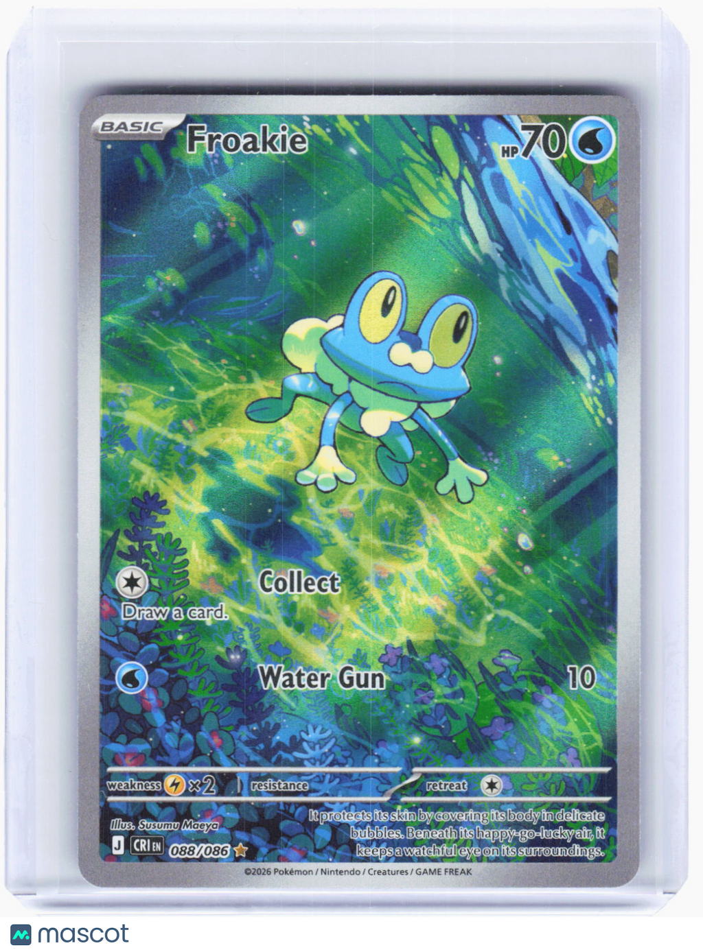 2026 Pokemon—Froakie #88/86 Chaos Rising—Illustration Rare Foil